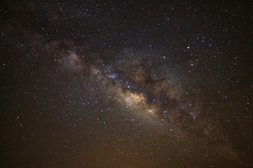 Starry night sky and milky way galaxy with stars and space dust in the universe