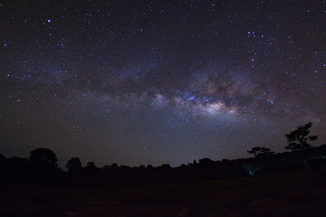 Starry night sky and milky way galaxy with stars and space dust in the universe