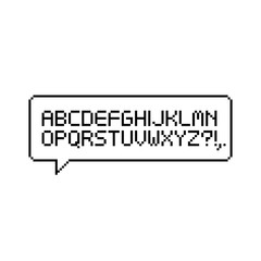 Pixel alphabet