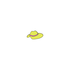 Female hat icon 