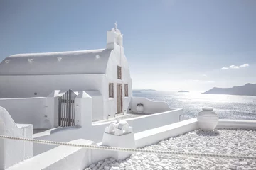 Foto op Canvas casas blancas santorini © Eva
