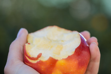 Natural fruits and cup of coffee for a beautiful morning whit the family in the garden