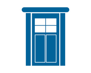 blue door icon interior exterior furnishing furniture household