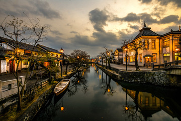 岡山県　倉敷　夕日
