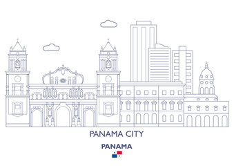 Fototapeta na wymiar Panama City Skyline, Panama