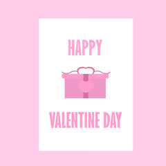Celebration Happy Valentine Day - 14 february - love heart - gift Box
