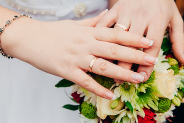 Fototapeta premium wedding decor, bouquet and accessories