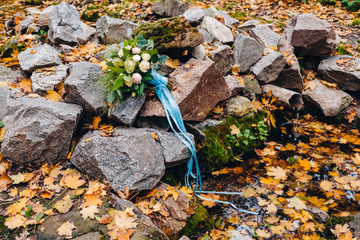 wedding decor, bouquet and accessories