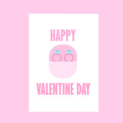 Celebration Happy Valentine Day -  Ring Fiance