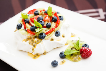 home made Pavlova cake