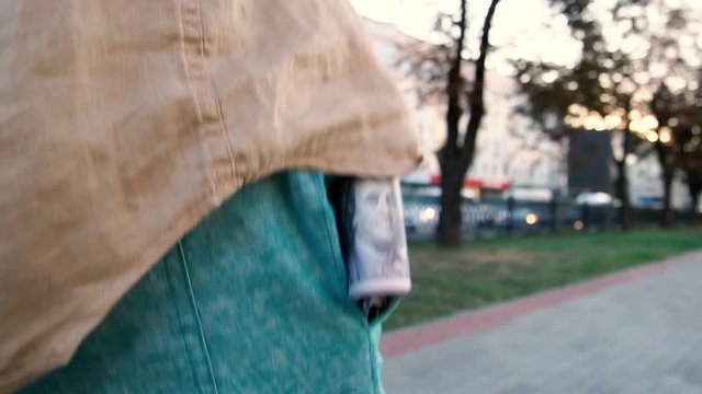 American dollars bank note in pocket