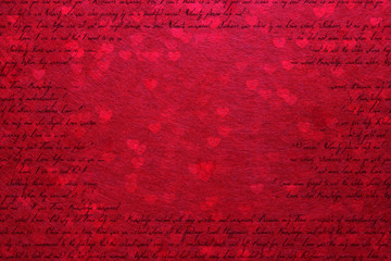 Abstract red background Valentines Day. Card seamless Wallpaper on Valentine`s day