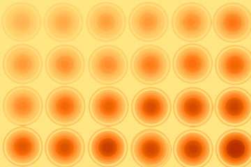 Orange abstract background, circles, gradient seamless