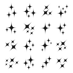 Sparkle icon set