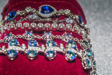 Silver Bracelets with Zirconia