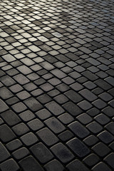 Cobblestone path, graphite paving stone texture, pavement