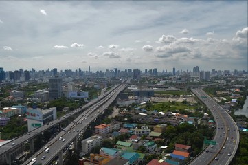 Day view of Bangkoks Skyline