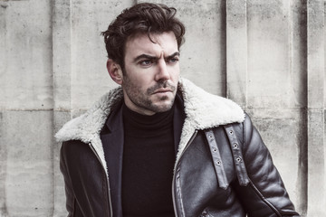 Obraz premium Fashion portrait of young handsome man.