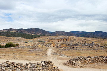 Pamukkale antic theatre in Turkey