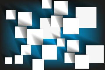 Vector square. Overlapping squares concept .3d