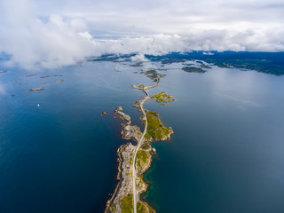 Atlantic Ocean Road aerial photography.