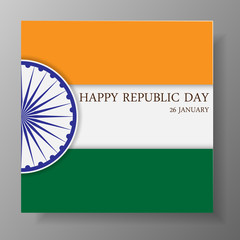 Happy Republic Day of India. 26th January.