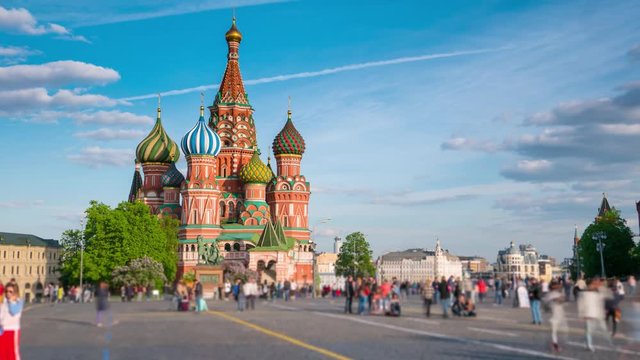 Moscow Red square time lapse