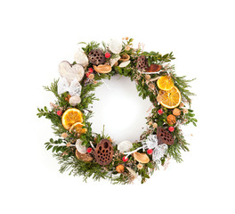 decorative wreath from a vine