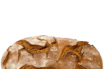 Mischbrot auf weißem Hintergrund