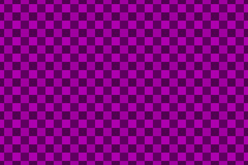 Fototapeta premium Chessboard vector pattern - purple background