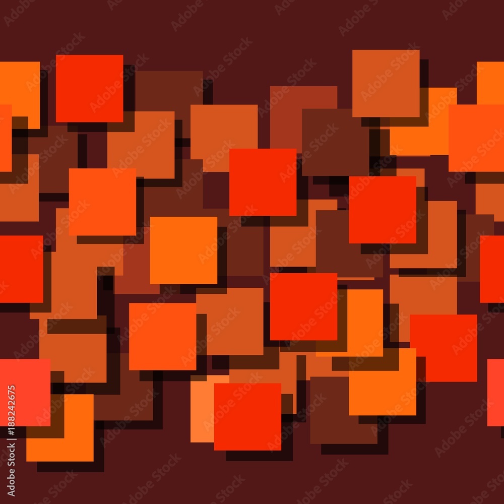 Poster seamless background made up of squares. the planes are painted monophatically. with different intens