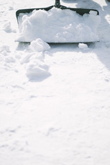 Fototapeta na wymiar Snow Shovel Removal