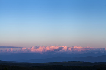 pink clouds