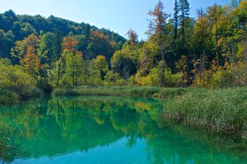 View of Plitvice Lakes National Park in Croatia