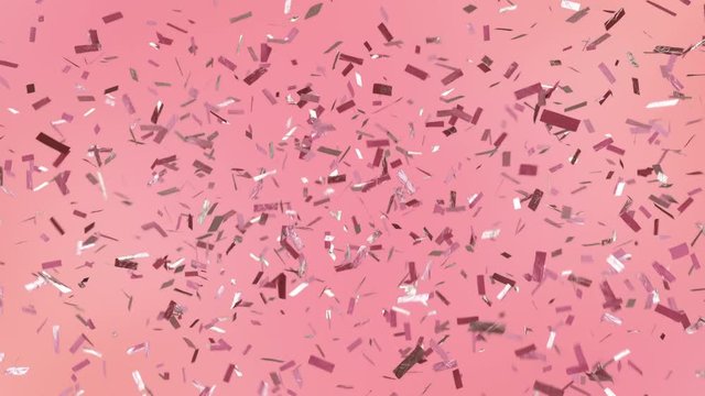 Rose Gold Collection #1. Modern confetti for that fresh and current look. Looping. On trend millennial pink, ticker tape style confetti. See portfolio for similar and so much more!