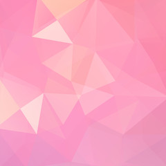 Abstract geometric style pastel pink background. Vector illustration
