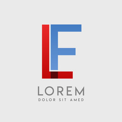 LF logo letters with 