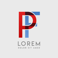 PF logo letters with 