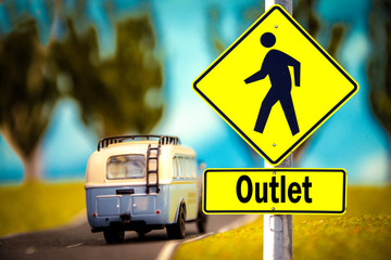 Naklejka premium Schild 309 - Outlet