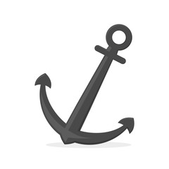 Marine anchor. Vector illustration