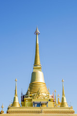 Naklejka premium Golden pagoda of Nakhon Sawan