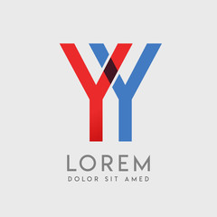 YY logo letters with 