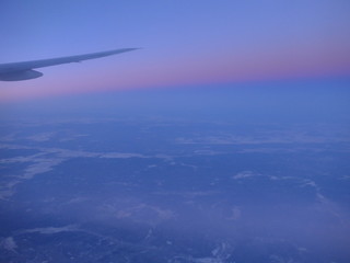 Fototapeta na wymiar 飛行機からのアルプス