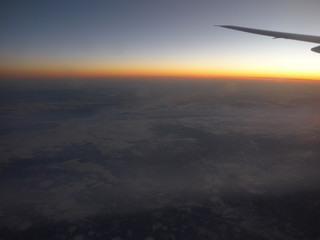 飛行機からのアルプス