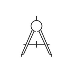 Compass tool outline icon