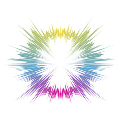 Color explosion. Vector illustration