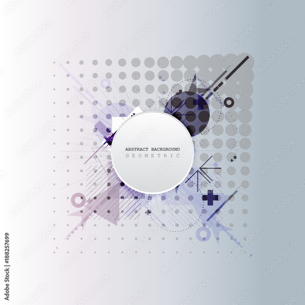 Poster abstract background with colorful geometric elements. technology design.
