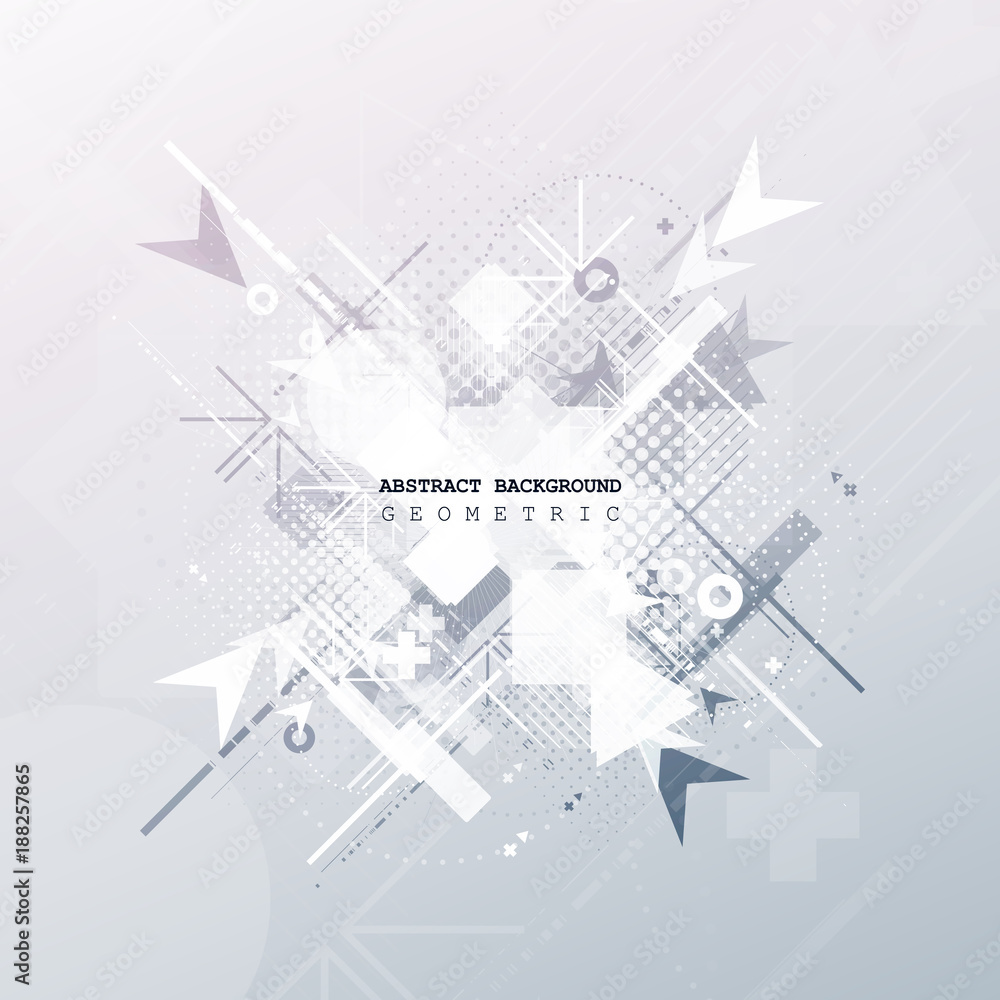 Poster abstract background with colorful geometric elements. technology design.