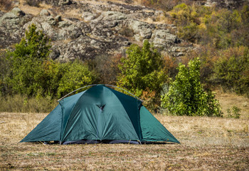 a tourist tent