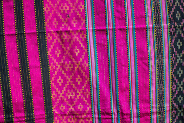 Hand woven clothes background